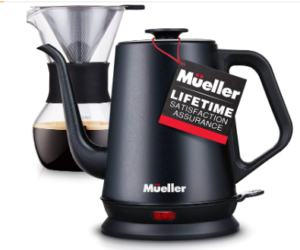 Mueller Electric Gooseneck Kettle with Pour Over