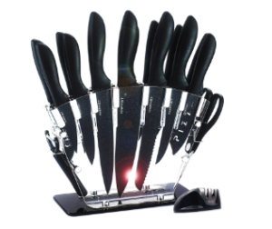 KNIFAST Knife Set Stainless Steel 18 Pieces