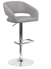 Flash Furniture Contemporary Gray Barstool 