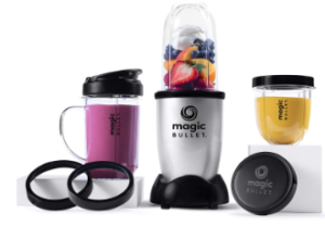 Magic Bullet Blender, Small, Silver, 11 Piece Set