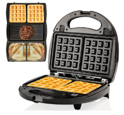 Ovente Electric Indoor Waffle Maker Set GPI302B